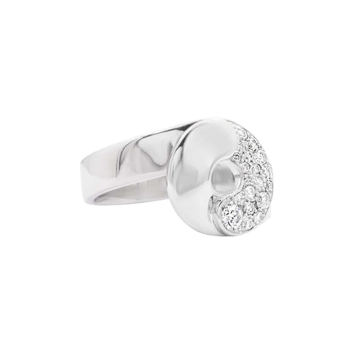 57 Dinh Van Double Sens - Bague en or blanc et diamants 58 Facettes 35914
