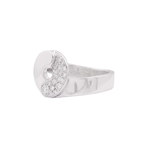 57 Dinh Van Double Sens - Bague en or blanc et diamants 58 Facettes 35914