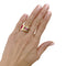 54 Tank - Bague en or jaune et blanc, rubis synthétiques et diamants 58 Facettes 35918