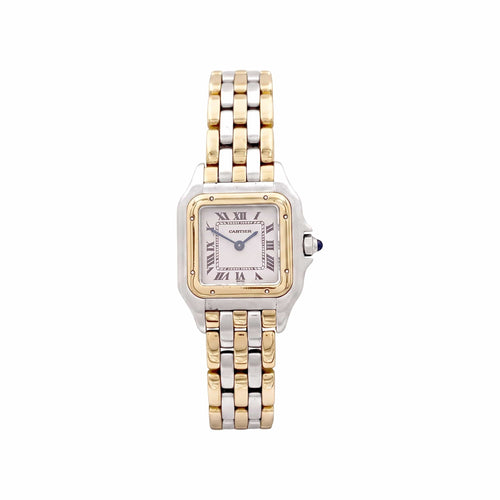Cartier Panthère - Montre petit modèle en acier et or jaune 58 Facettes 35719