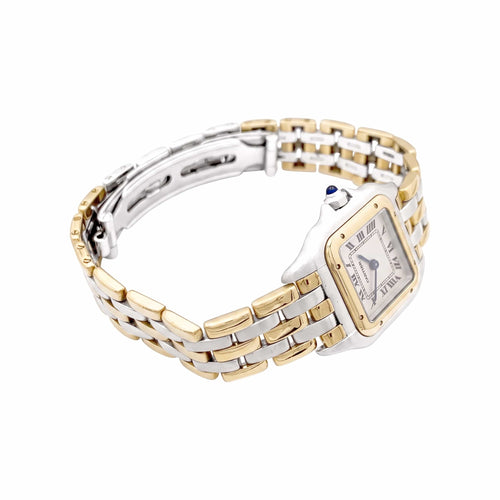 Cartier Panthère - Montre petit modèle en acier et or jaune 58 Facettes 35719
