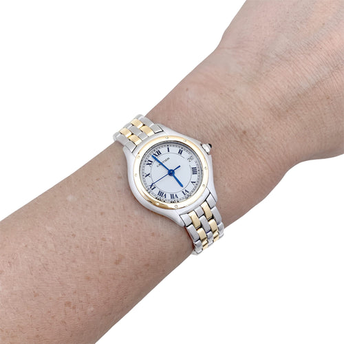Cartier Panthère Cougar - Montre en or jaune et acier 58 Facettes 35860