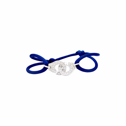 Bracelet Dinh Van Menottes R10 - Bracelet en or blanc et diamants 58 Facettes 35942