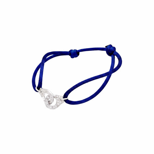 Bracelet Dinh Van Menottes R10 - Bracelet en or blanc et diamants 58 Facettes 35942