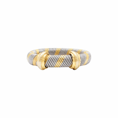 54 Cartier Trinity - Bague en trois ors et acier 58 Facettes 35830