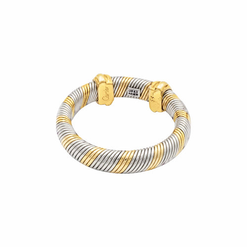 54 Cartier Trinity - Bague en trois ors et acier 58 Facettes 35830