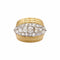48 Bague vintage boule en or rose, platine et diamants 58 Facettes 35809