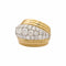 48 Bague vintage boule en or rose, platine et diamants 58 Facettes 35809