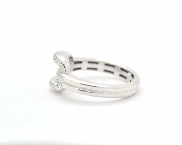 54 Damiani D.Lace - Bague en or blanc 18 ct et diamants 58 Facettes 9033