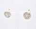 Boucles d'oreilles vintage en or jaune, argent et diamants 58 Facettes 9065