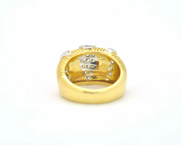53 Bague en or jaune et diamants 0,50 ct 58 Facettes 9164