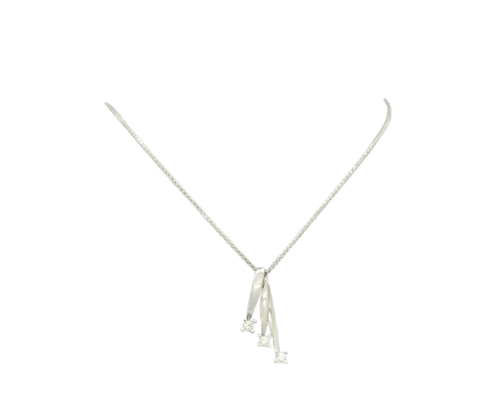 Recarlo Eternity - Collier en or blanc 750 et diamants 58 Facettes 9214