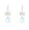 Boucles d'oreilles en or blanc, aigues-marines 2,58 ct et diamants 58 Facettes 9230