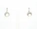 Boucles d'oreilles en or blanc, perles et diamants 58 Facettes 9265