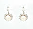 Boucles d'oreilles en or blanc avec perles et diamants 0,70 ct 58 Facettes 9269