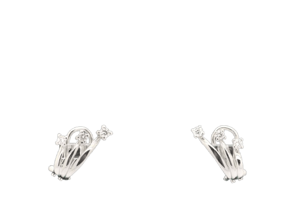 Recarlo - Boucles d'oreilles en or blanc et diamants 58 Facettes 9336