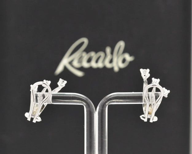 Recarlo - Boucles d'oreilles en or blanc et diamants 58 Facettes 9336