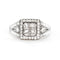 54 Bague en or blanc 14 ct avec diamants 58 Facettes 18335