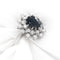 55 Bague en or blanc, saphir australien ovale et diamants 58 Facettes 18970