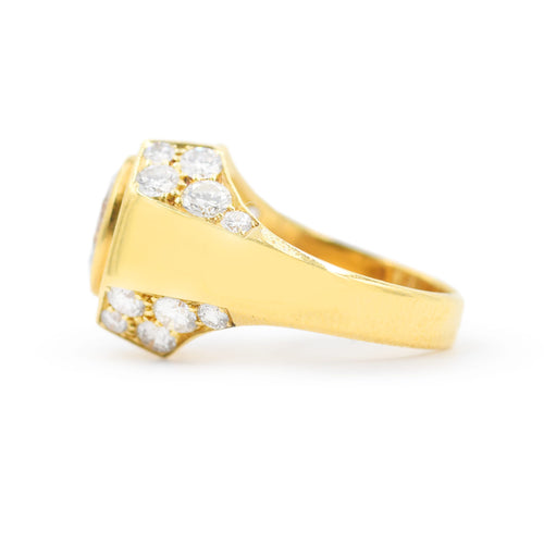 Bulgari - Bague vintage en or jaune 850 et diamants 58 Facettes 20045