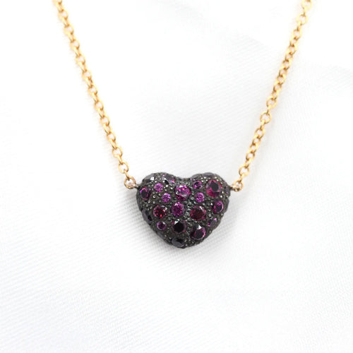 Pomellato Tabou - Collier en or rose, argent et rhodolites 58 Facettes 20371