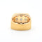 58 Bague bandeau en or jaune et diamants 0,45 ct 58 Facettes 21256
