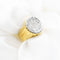 54 Chevalière en or jaune avec diamants 0,60 ct 58 Facettes 21264