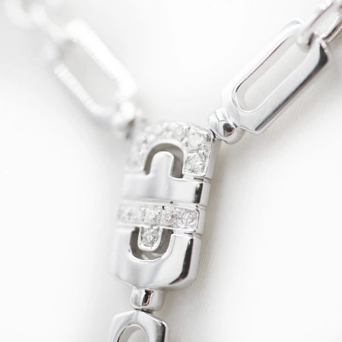 Bulgari Parentesi - Collier en or blanc et diamants 58 Facettes 21392