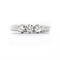 49 Trilogy - Bague en or blanc 18 carats et diamants 58 Facettes 21468