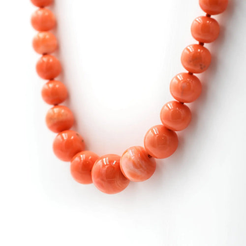 Collier en corail Momo avec fermoir en or 18 kt 58 Facettes 21534