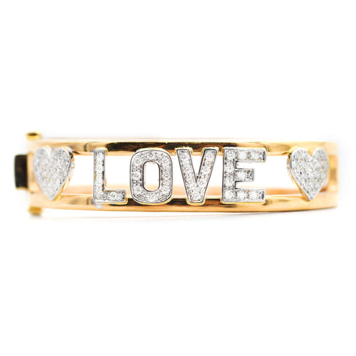 Love - Bracelet en or jaune et diamants 58 Facettes 21980