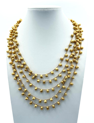 Bicego - Collier 5 rangs en or jaune 58 Facettes 21990