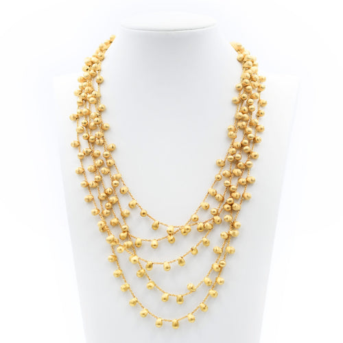 Bicego - Collier 5 rangs en or jaune 58 Facettes 21990