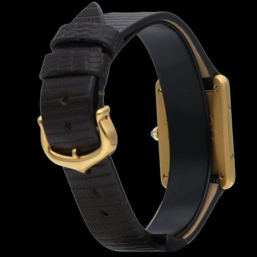 Cartier Tank Vermeil - Montre en plaqué or 58 Facettes MT43311