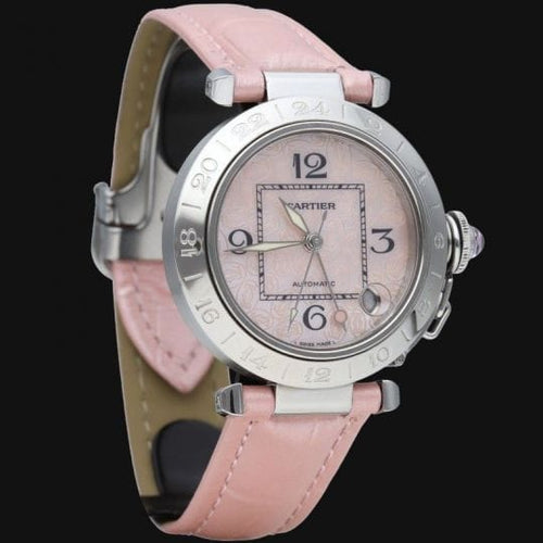 Cartier Pasha GMT - Montre en acier 58 Facettes MT45669