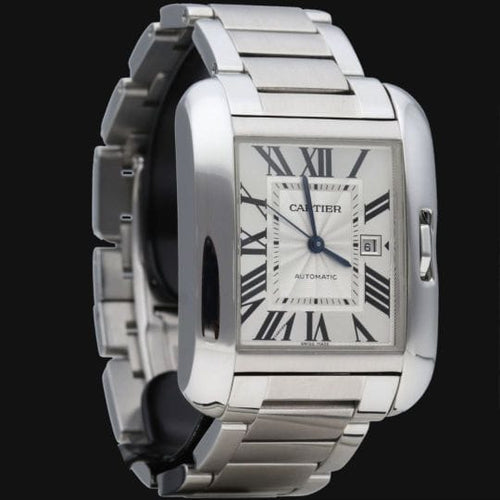 Cartier Tank Anglaise - Montre Medium en acier 58 Facettes MT46664