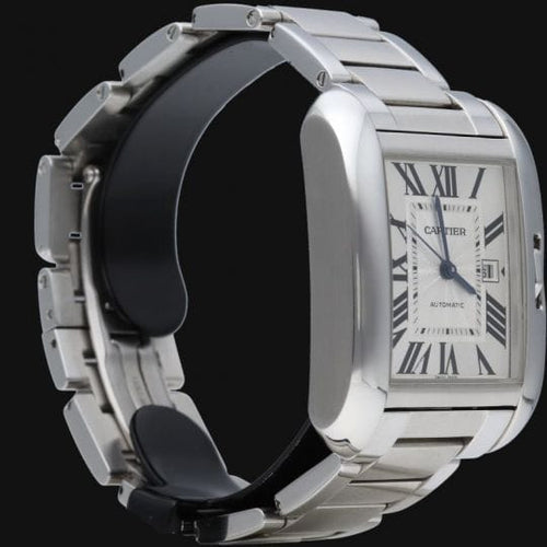 Cartier Tank Anglaise - Montre Medium en acier 58 Facettes MT46664