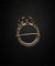 Broche Spilla vittoriana en or rose et argent, vers 1830, diamants 58 Facettes
