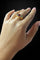 Bague Anello à pont avec rubis et diamants en or jaune 58 Facettes