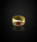 Bague Anello à pont avec rubis et diamants en or jaune 58 Facettes