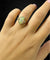 Bague Bague - opale arlequin et diamants en or jaune 58 Facettes