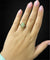 Bague Bague - opale arlequin et diamants en or jaune 58 Facettes