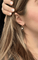 Boucles d'oreilles Impero austro-ungarico - Boucles d'oreilles pendantes en émail noir 58 Facettes