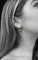 Boucles d'oreilles Impero austro-ungarico - Boucles d'oreilles pendantes en émail noir 58 Facettes