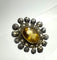 Broche Spilla soleil du XVIIIe siècle 58 Facettes