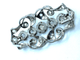 Pendentif Spilla novecentesca en or blanc 18 carats diamants 58 Facettes