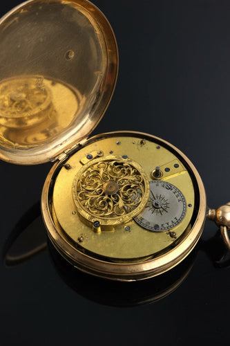 Montre Orologio autrichien - Montre à verge en or 14K 58 Facettes