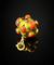 Pendentif Mina - Pendentif en or jaune et corail 58 Facettes