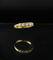 Bague 55 Bague rivière vintage en or jaune 18K et diamants 58 Facettes