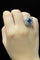 Bague 55 Bague octogonale - Saphir Verneuil et diamants 58 Facettes